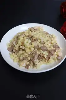 Make Shrimp pork and fried corn step 7