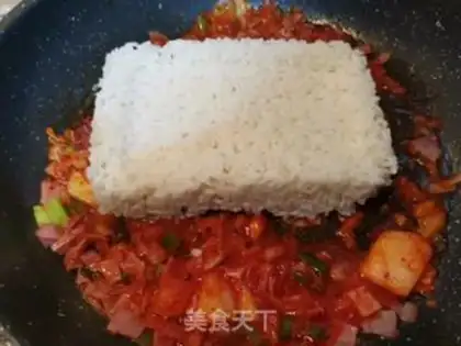 Make Korean cabbage and rice step 4