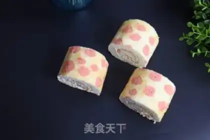 Make Red Scroll of Cake step 21
