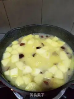 Make Red-tree apple porridge step 6