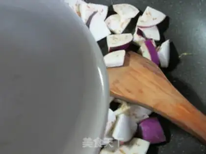 Make Duck egg and eggplant step 5