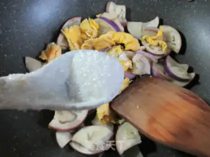Make Duck egg and eggplant step 10