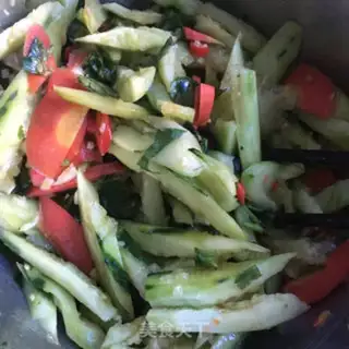 Make Little pepper cucumber step 6