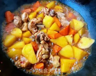 Make Chicken-legged potato carrots step 9