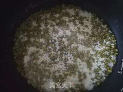 Make Green bean congee step 0