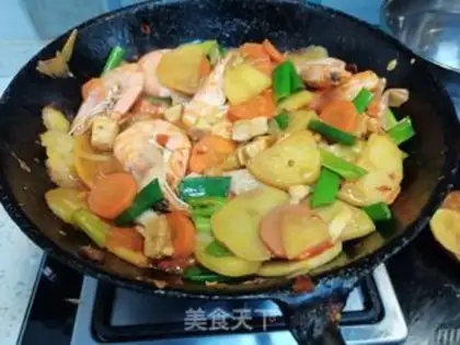 Make Spicy chicken shrimp step 9