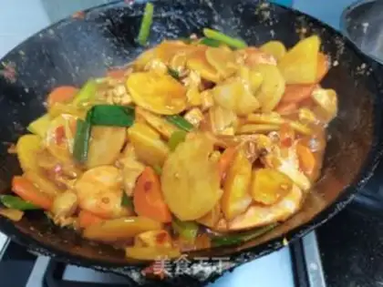 Make Spicy chicken shrimp step 11