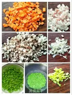Make Five fragrance mushrooms and fried peas step 2