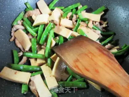 Make Five flowers, beans, tofu step 8