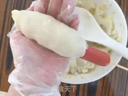 Make Cheese dog intestines step 6