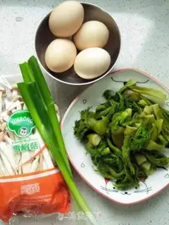 Make Crab mushroom egg sprouts step 0
