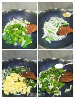 Make Crab mushroom egg sprouts step 4