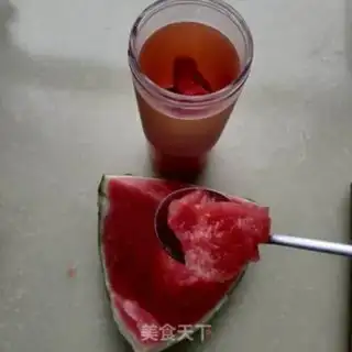 Make Homemade watermelon juice step 1
