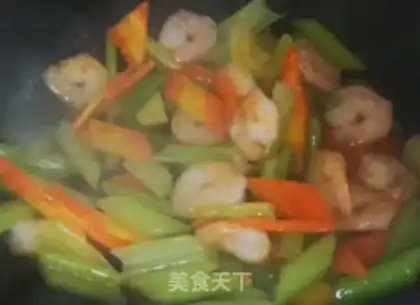 Make Celery and shrimp step 6
