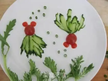 Make A simple plate of tomatoes step 3