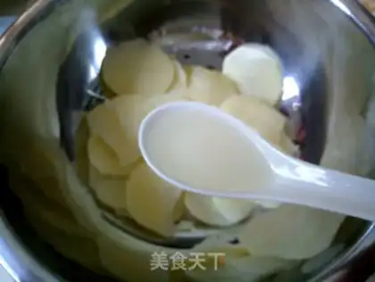 Make Air frying chips step 2