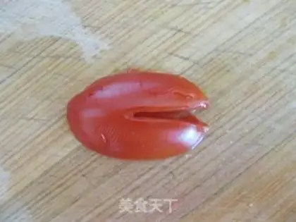 Make A simple plate of tomatoes step 11
