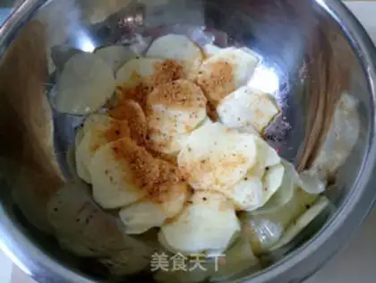 Make Air frying chips step 3