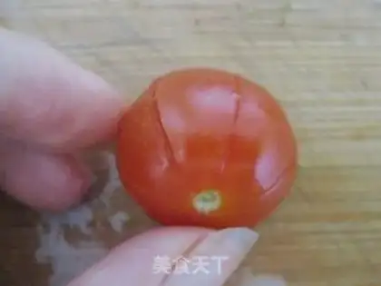 Make A simple plate of tomatoes step 15