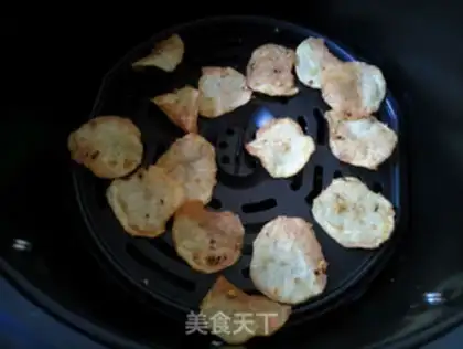 Make Air frying chips step 6
