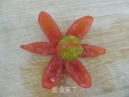 Make A simple plate of tomatoes step 16