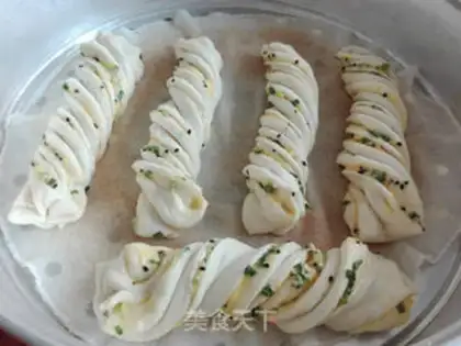 Make A pickle sesame onion roll step 5