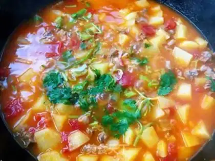 Make Tomatoes and potatoes step 10