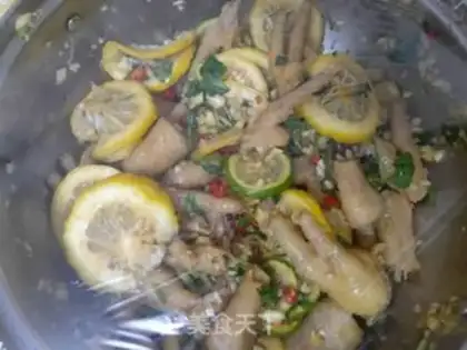 Make Lemon chicken claws step 7