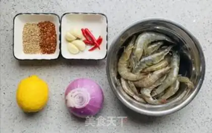 Make Spicy shrimp with lemon step 0