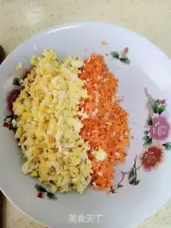 Make Carrot egg bag step 2