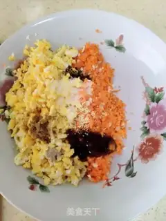 Make Carrot egg bag step 3