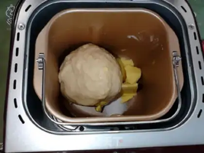 Make Peanut butter cheese, ham and yogurt roll step 6