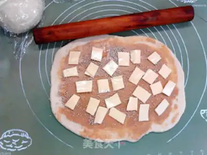 Make Peanut butter cheese, ham and yogurt roll step 14
