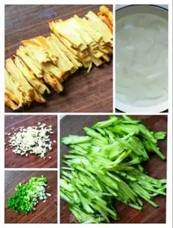 Make Five tofu cucumbers step 1