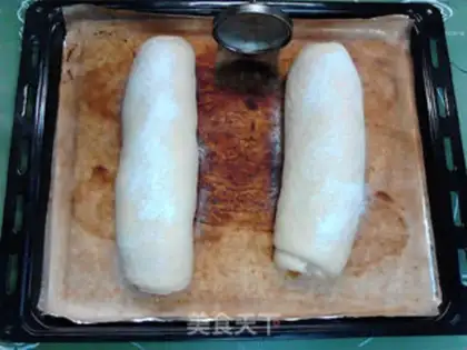 Make Peanut butter cheese, ham and yogurt roll step 18