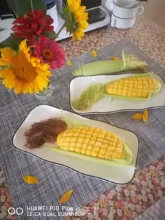 Make Corn buns and chopstick soybeans step 19