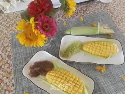 Make Corn buns and chopstick soybeans step 21