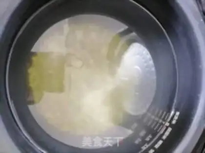 Make Green bean congee step 2