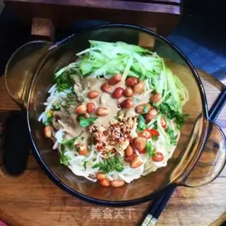 Make cucumber silk noodles step 11