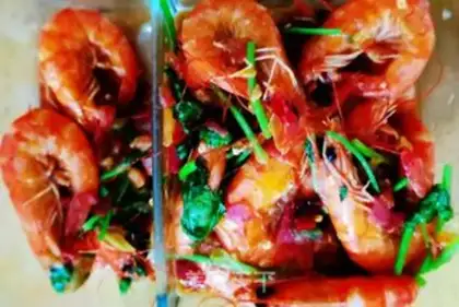 Make Eggplant shrimp step 4