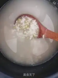 Make Green bean congee step 4