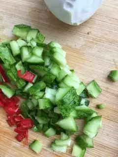 Make Salted egg rice step 2