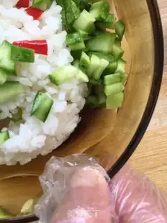 Make Salted egg rice step 4