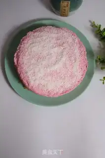 Make Flamingo mousse cake step 15
