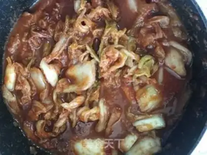 Make A simple version of Korean cabbage step 4