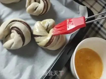 Make Bean roll bread step 19