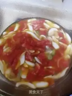 Make Tomato egg scissors step 5