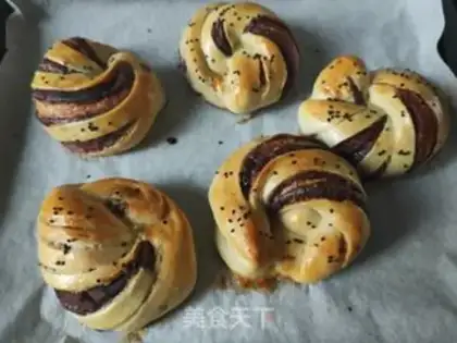 Make Bean roll bread step 22