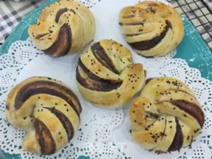 Make Bean roll bread step 23