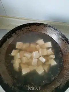 Make Burn the red and white tofu step 2